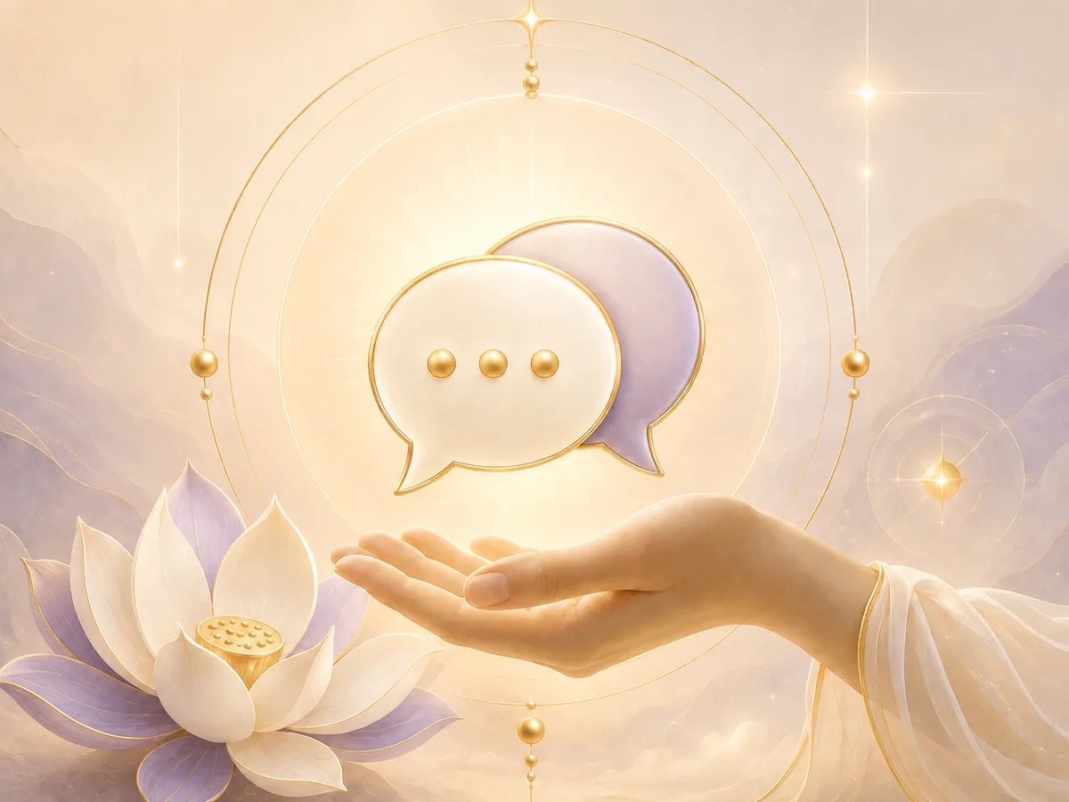 Ilustración de atención y conversación